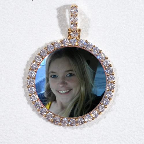 3D CIRCLE CUSTOM PICTURE PENDANT SMALL SIZE