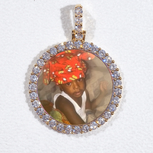 3D CIRCLE CUSTOM PICTURE PENDANT SMALL SIZE