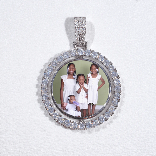 3D Spinning 2-Faced Custom Picture Pendant
