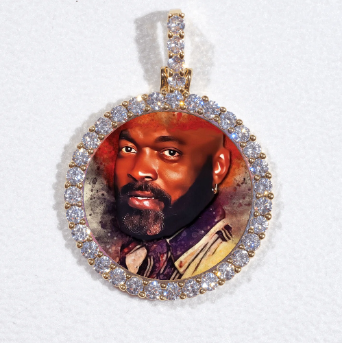 3D CIRCLE CUSTOM PICTURE PENDANT SMALL SIZE