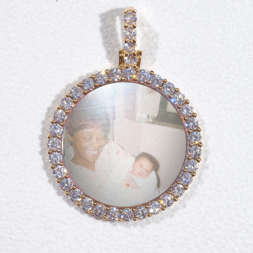 3D CIRCLE CUSTOM PICTURE PENDANT SMALL SIZE