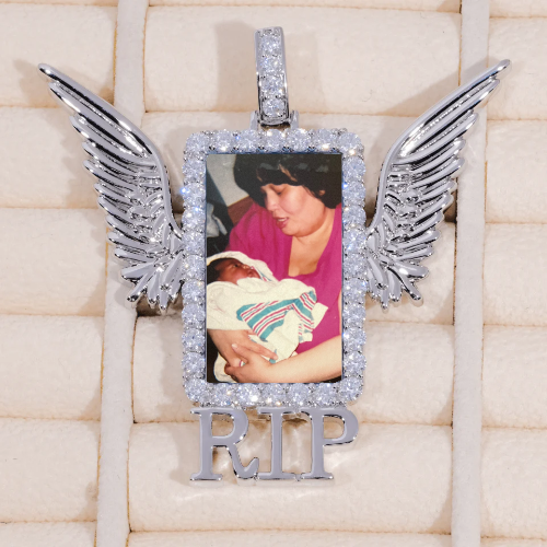 RIP WING 3D CUSTOM PICTURE PENDANT