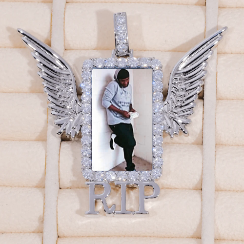 RIP WING 3D CUSTOM PICTURE PENDANT