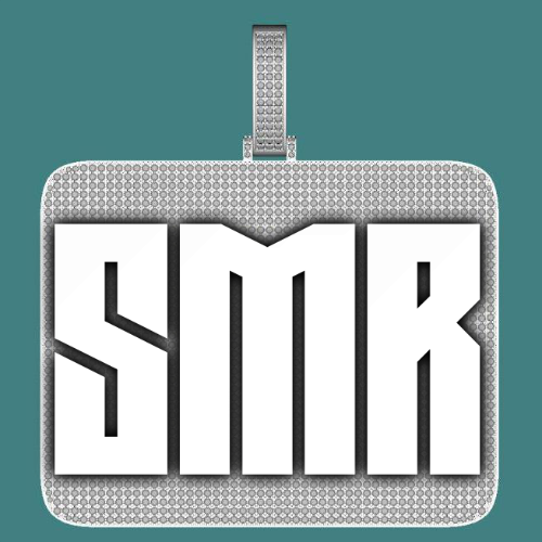 CUSTOM LETTER NECKLACE 3D BIG SQUARE