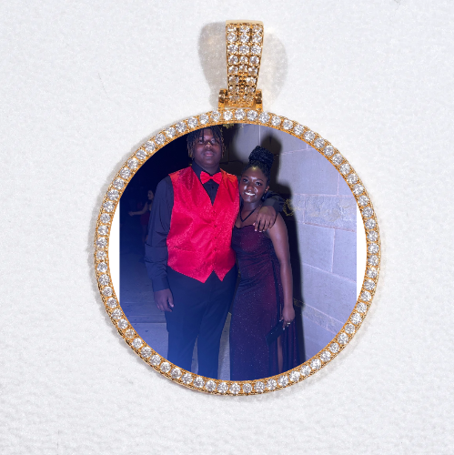 MEDIUM 3D CIRCLE CUSTOM PICTURE PENDANT