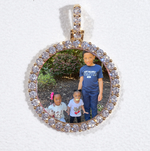 3D CIRCLE CUSTOM PICTURE PENDANT SMALL SIZE
