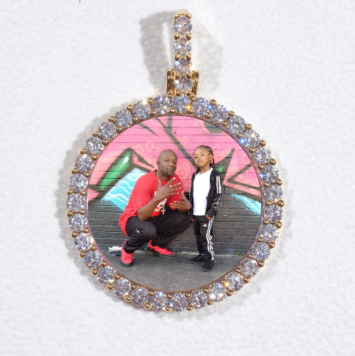 3D CIRCLE CUSTOM PICTURE PENDANT SMALL SIZE