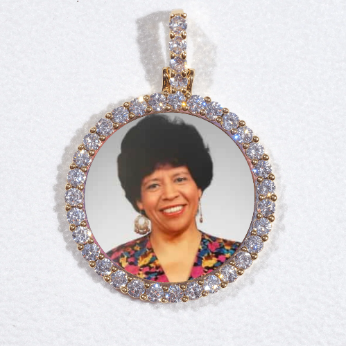 3D CIRCLE CUSTOM PICTURE PENDANT SMALL SIZE