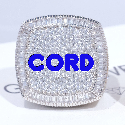 CUSTOM LETTER 3D ICED RING