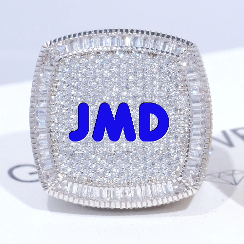 CUSTOM LETTER 3D ICED RING