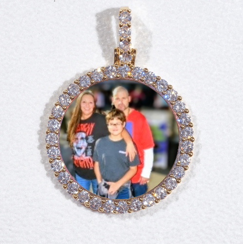 3D CIRCLE CUSTOM PICTURE PENDANT SMALL SIZE