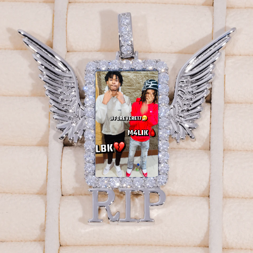 RIP WING 3D CUSTOM PICTURE PENDANT