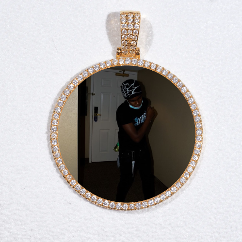 MEDIUM 3D CIRCLE CUSTOM PICTURE PENDANT