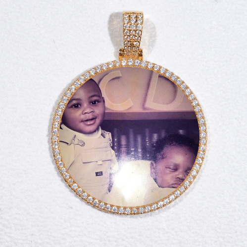MEDIUM 3D CIRCLE CUSTOM PICTURE PENDANT