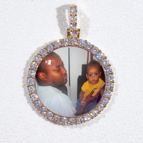 3D CIRCLE CUSTOM PICTURE PENDANT SMALL SIZE