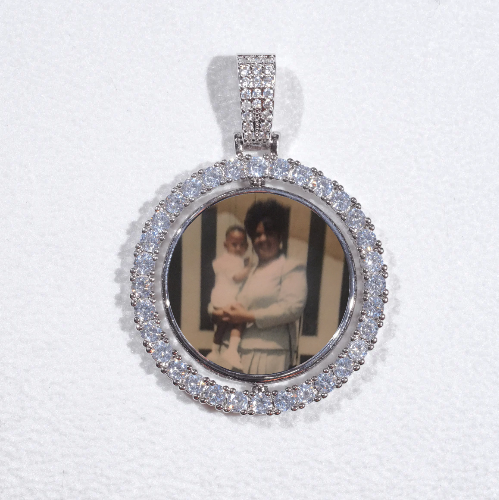 3D Spinning 2-Faced Custom Picture Pendant