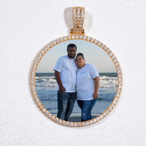 MEDIUM 3D CIRCLE CUSTOM PICTURE PENDANT