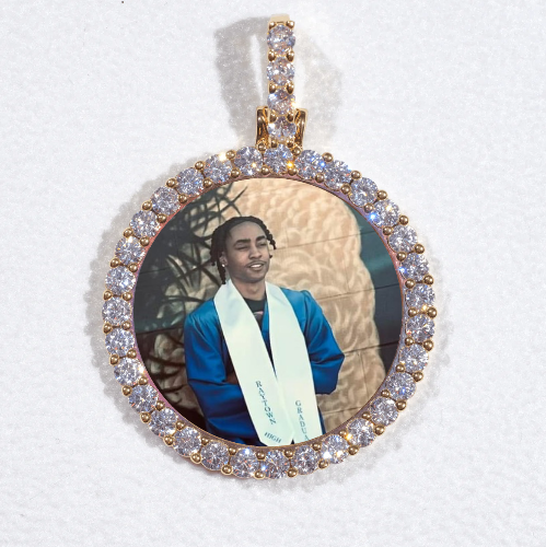 3D CIRCLE CUSTOM PICTURE PENDANT SMALL SIZE