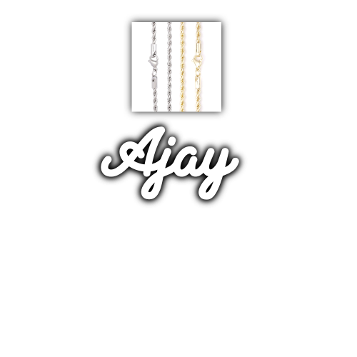 Script Custom Letter Necklace