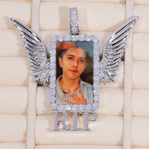 RIP WING 3D CUSTOM PICTURE PENDANT