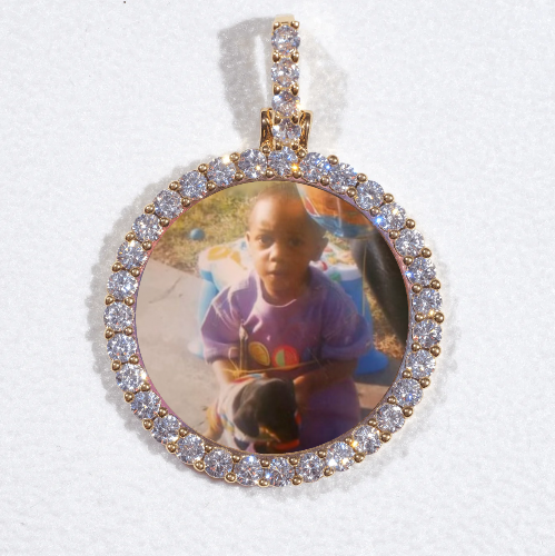 3D CIRCLE CUSTOM PICTURE PENDANT SMALL SIZE