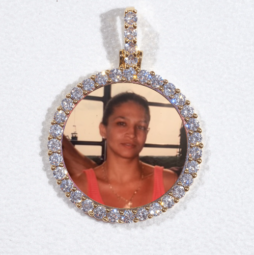 3D CIRCLE CUSTOM PICTURE PENDANT SMALL SIZE