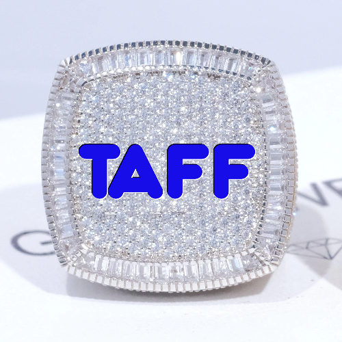 CUSTOM LETTER 3D ICED RING