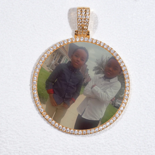 MEDIUM 3D CIRCLE CUSTOM PICTURE PENDANT