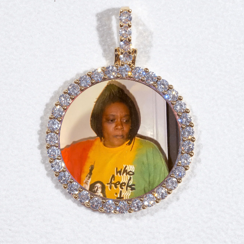 3D CIRCLE CUSTOM PICTURE PENDANT SMALL SIZE