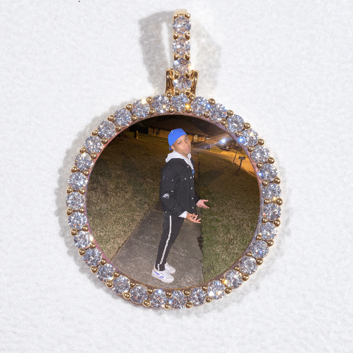3D CIRCLE CUSTOM PICTURE PENDANT SMALL SIZE