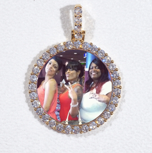 3D CIRCLE CUSTOM PICTURE PENDANT SMALL SIZE
