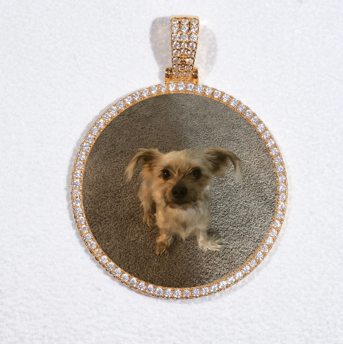 MEDIUM 3D CIRCLE CUSTOM PICTURE PENDANT