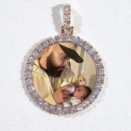 3D CIRCLE CUSTOM PICTURE PENDANT SMALL SIZE