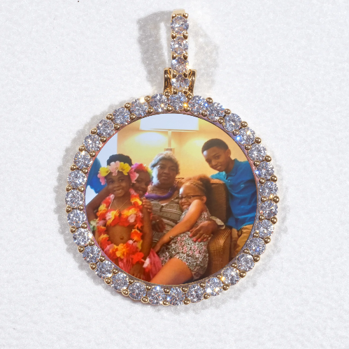 3D CIRCLE CUSTOM PICTURE PENDANT SMALL SIZE
