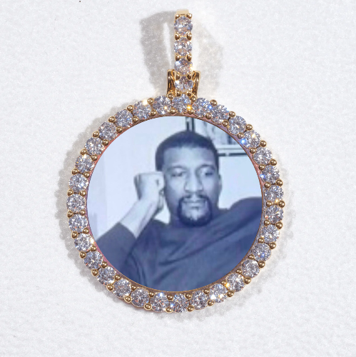 3D CIRCLE CUSTOM PICTURE PENDANT SMALL SIZE