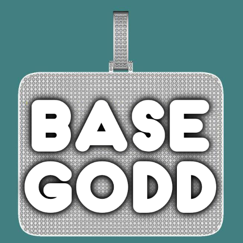 CUSTOM LETTER NECKLACE 3D BIG SQUARE