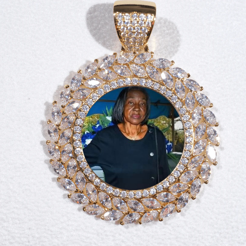 Large 3D Wheat Ear Custom Picture Pendant