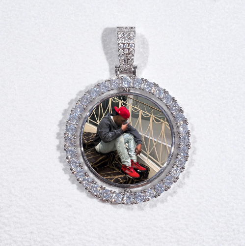 3D Spinning 2-Faced Custom Picture Pendant