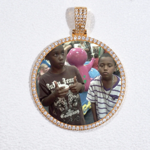MEDIUM 3D CIRCLE CUSTOM PICTURE PENDANT