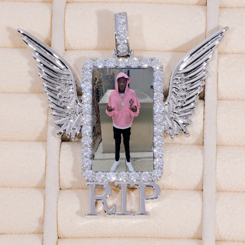 RIP WING 3D CUSTOM PICTURE PENDANT