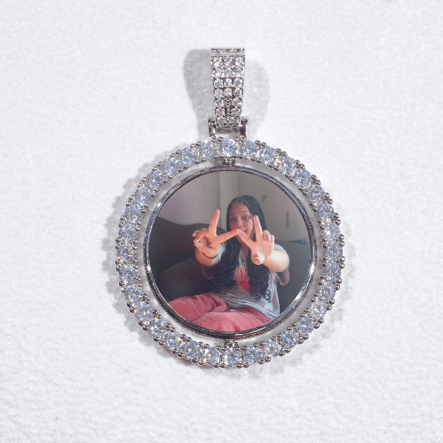 3D Spinning 2-Faced Custom Picture Pendant