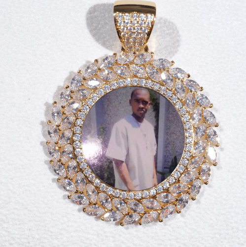 Large 3D Wheat Ear Custom Picture Pendant