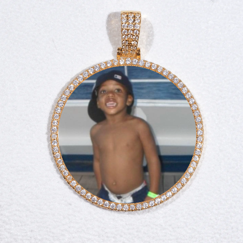 MEDIUM 3D CIRCLE CUSTOM PICTURE PENDANT