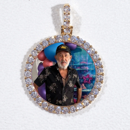 3D CIRCLE CUSTOM PICTURE PENDANT SMALL SIZE