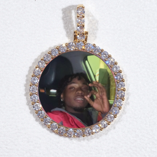 3D CIRCLE CUSTOM PICTURE PENDANT SMALL SIZE