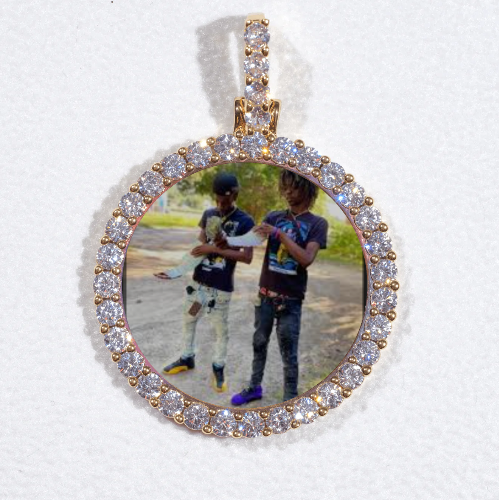 3D CIRCLE CUSTOM PICTURE PENDANT SMALL SIZE