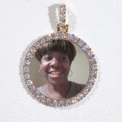 3D CIRCLE CUSTOM PICTURE PENDANT SMALL SIZE