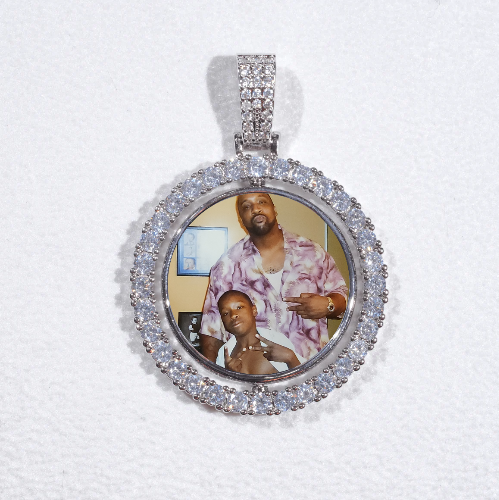 3D Spinning 2-Faced Custom Picture Pendant