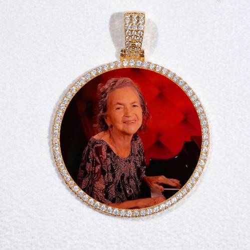 MEDIUM 3D CIRCLE CUSTOM PICTURE PENDANT