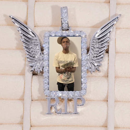 RIP WING 3D CUSTOM PICTURE PENDANT